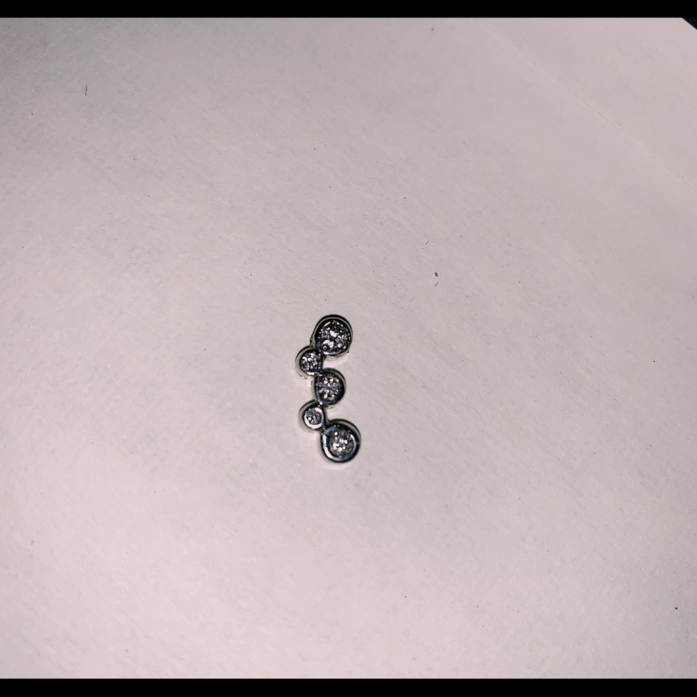 Small REAL diamonds + white gold pendant!